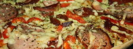 пицца мясная с пастромой и сыровяленым окороком. Шаг 6