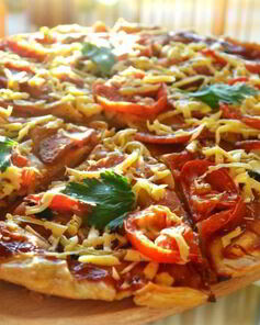 Пицца на слоеном бездрожжевом тесте