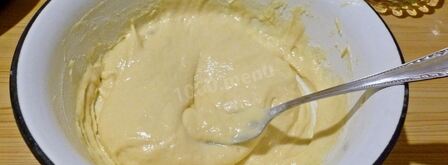 пицца на жидком тесте со свининой, помидорами и перцем. Шаг 6