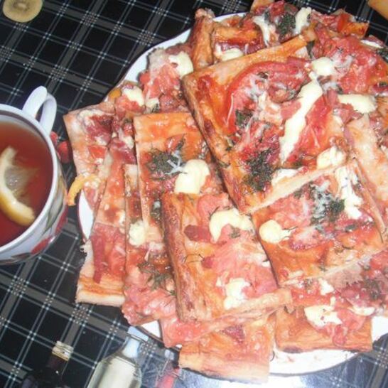 Рецепт пиццы по-быстрому