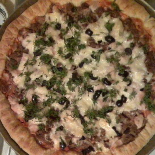 Рецепт пиццы с фаршем