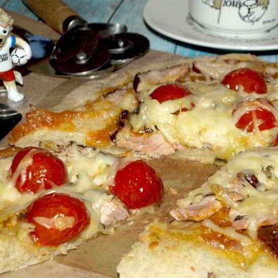 Рецепт пиццы с карбонадом