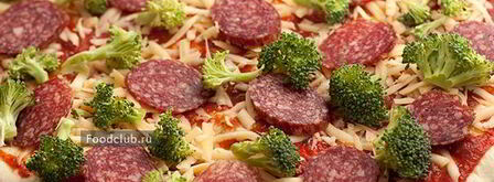 пицца с колбасой и брокколи. Шаг 7