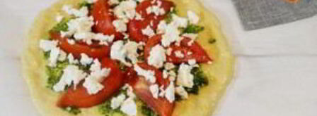 пицца с сыром из козьего молока и рукколой. Шаг 6