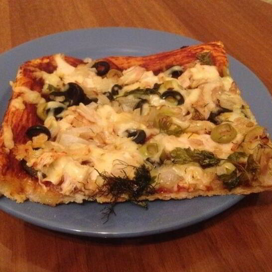 Рецепт рыбной пиццы