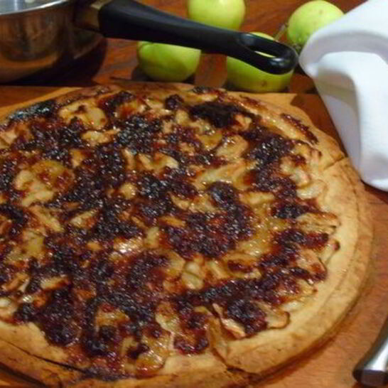 Рецепт яблочной пиццы