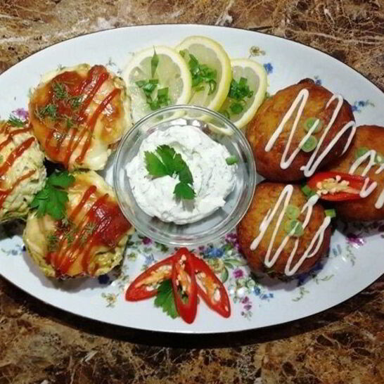 Рецепт картофельных пончиков с куриными кексами