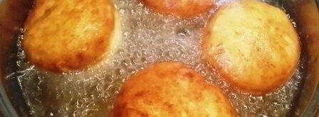 картофельные пончики с куриными кексами. Шаг 4