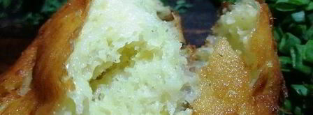 картофельные пончики с куриными кексами. Шаг 7