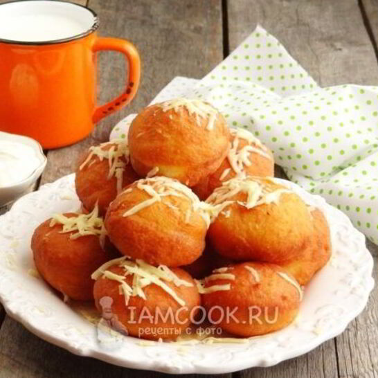 Рецепт картофельных пончиков с ветчиной