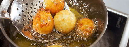 творожные пончики в сахарной пудре. Шаг 5