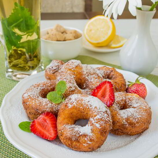 Рецепт утренних творожных пончиков