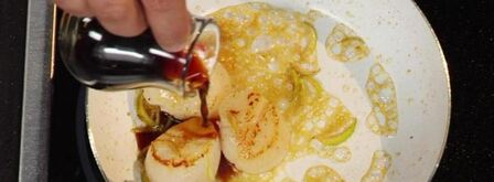 морской гребешок на прянике с мандариновым кремом. Шаг 4