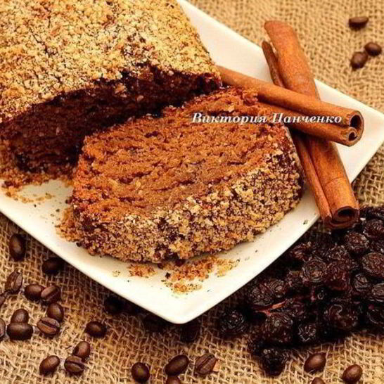 Рецепт постной кофейно-медовая коврижка