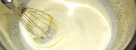 фисташковая шарлотка с персиками. Шаг 5