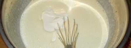 фисташковая шарлотка с персиками. Шаг 6