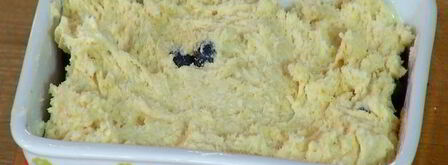 лимонная шарлотка с голубикой. Шаг 8