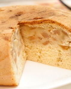 Шарлотка с бананом в духовке