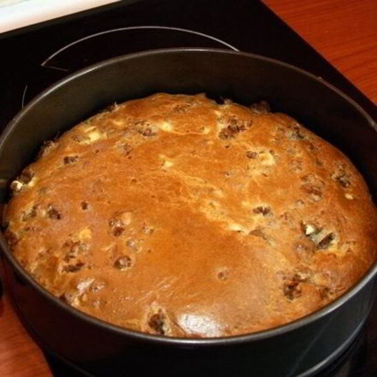 Рецепт шарлотки с мясом