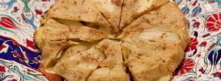 шарлотка с яблоками и ревенем. Шаг 6