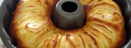 шарлотка творожная с творогом в духовке. Шаг 8