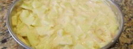 тесто на шарлотку с яблоками. Шаг 5