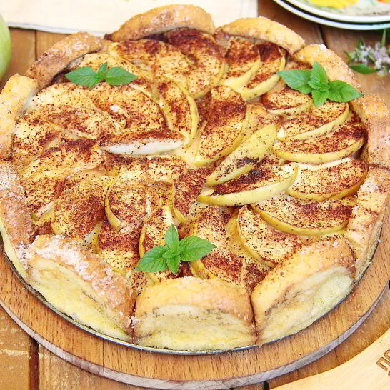 Рецепт яблочной шарлотки с хлебом