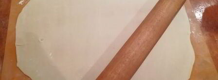 легкий штрудель с вишней и миндалем. Шаг 7