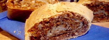 ореховый штрудель с миндальным соусом. Шаг 9