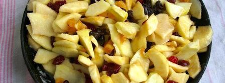 рождественский яблочный штрудель с орехами и сухофруктами. Шаг 6