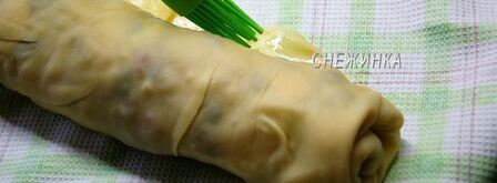 рождественский яблочный штрудель с орехами и сухофруктами. Шаг 11