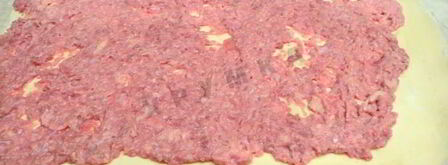 штрудель с мясом из слоеного теста. Шаг 9