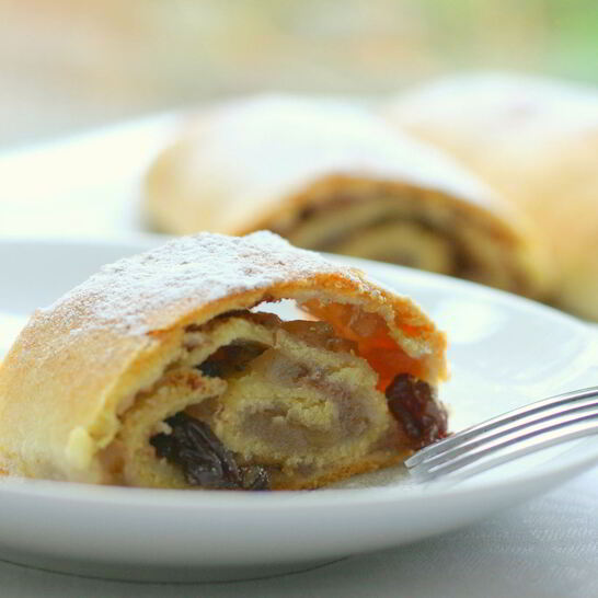 Рецепт штруделя с начинкой из яблочного повидла