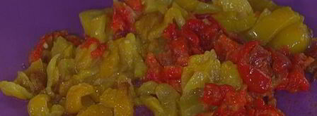 штрудель с запеченным красным перцем и луком-пореем. Шаг 4