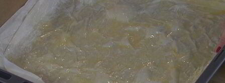 штрудель с запеченным красным перцем и луком-пореем. Шаг 11