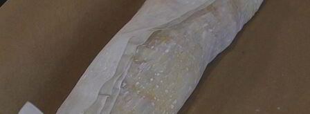 штрудель с запеченным красным перцем и луком-пореем. Шаг 12