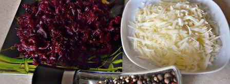 штрудель со свеклой, сыром и шпинатом. Шаг 6