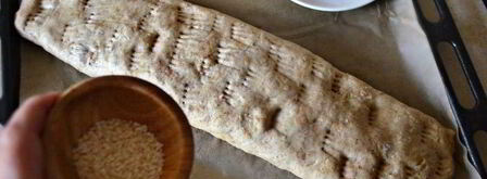 штрудель со свеклой, сыром и шпинатом. Шаг 10