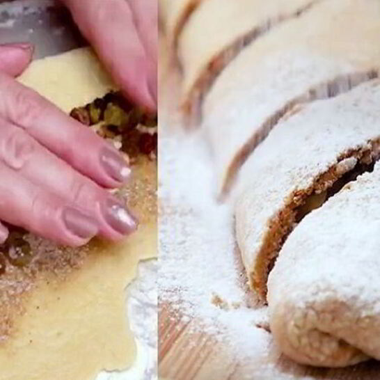 Рецепт вишневого штруделя с корицей