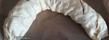 яблочный штрудель из готового теста. Шаг 10