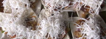 слойки с куриной печенью пролиски. Шаг 6