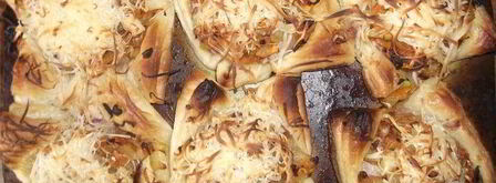 слойки с куриной печенью пролиски. Шаг 7