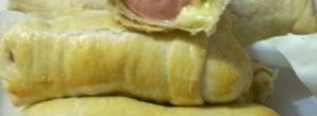 слойки с сыром и сосисками. Шаг 8