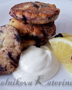 Чернично-лимонные сырники