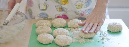 сырники из цельнозерновой муки с грушей. Шаг 7