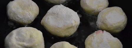 сырники с вишней. Шаг 6