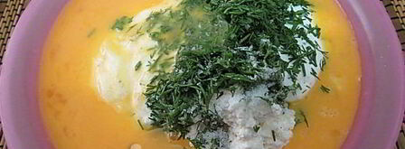 воздушные сырники с укропом в духовке. Шаг 8