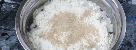 дрожжевое тесто без яиц просто. Шаг 4