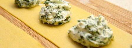 равиоли с рикоттой и шпинатом. Шаг 8