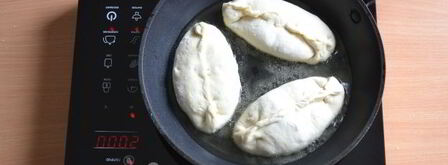 тесто без яиц и молока для пирожков. Шаг 12